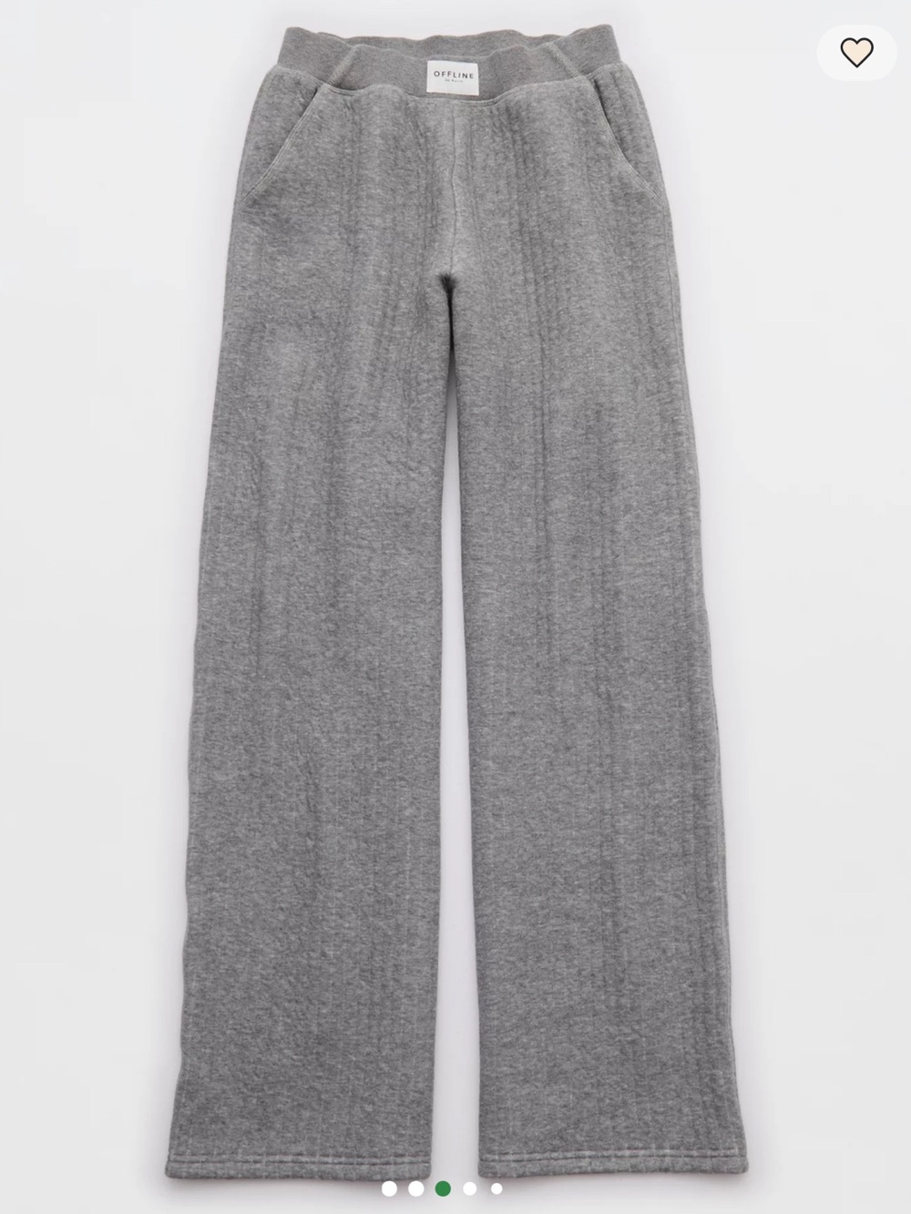 NWT!! Offline by Aerie Coffee Run Trouser Sweatpants in Dark Heather Grey - Picture 3 of 14